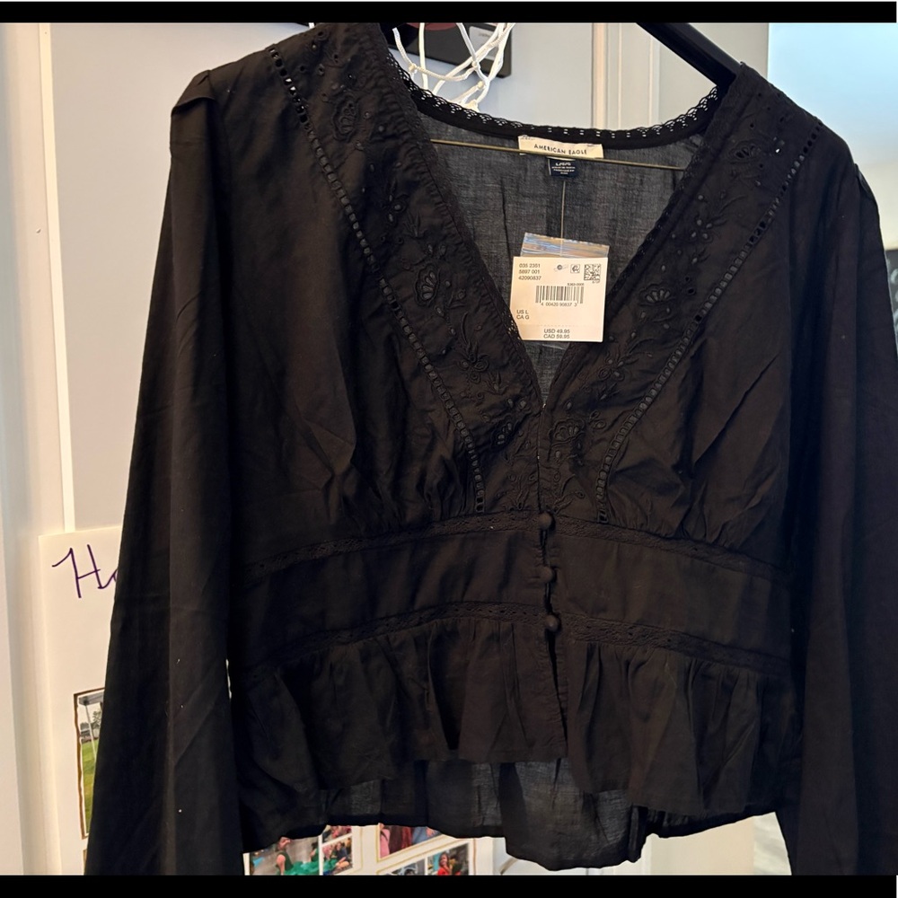 American Eagle Black Shirt